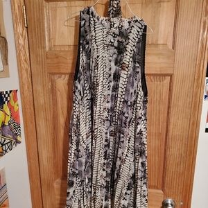 Dots Snake Print Dress XL